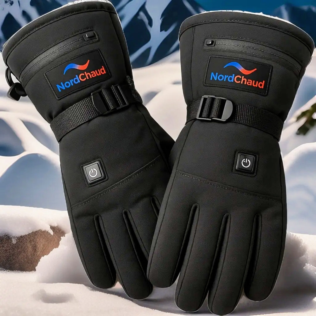 Gants Chauffants NordChaud™ – Batterie 4000mAh, Tactile & Imperméables.